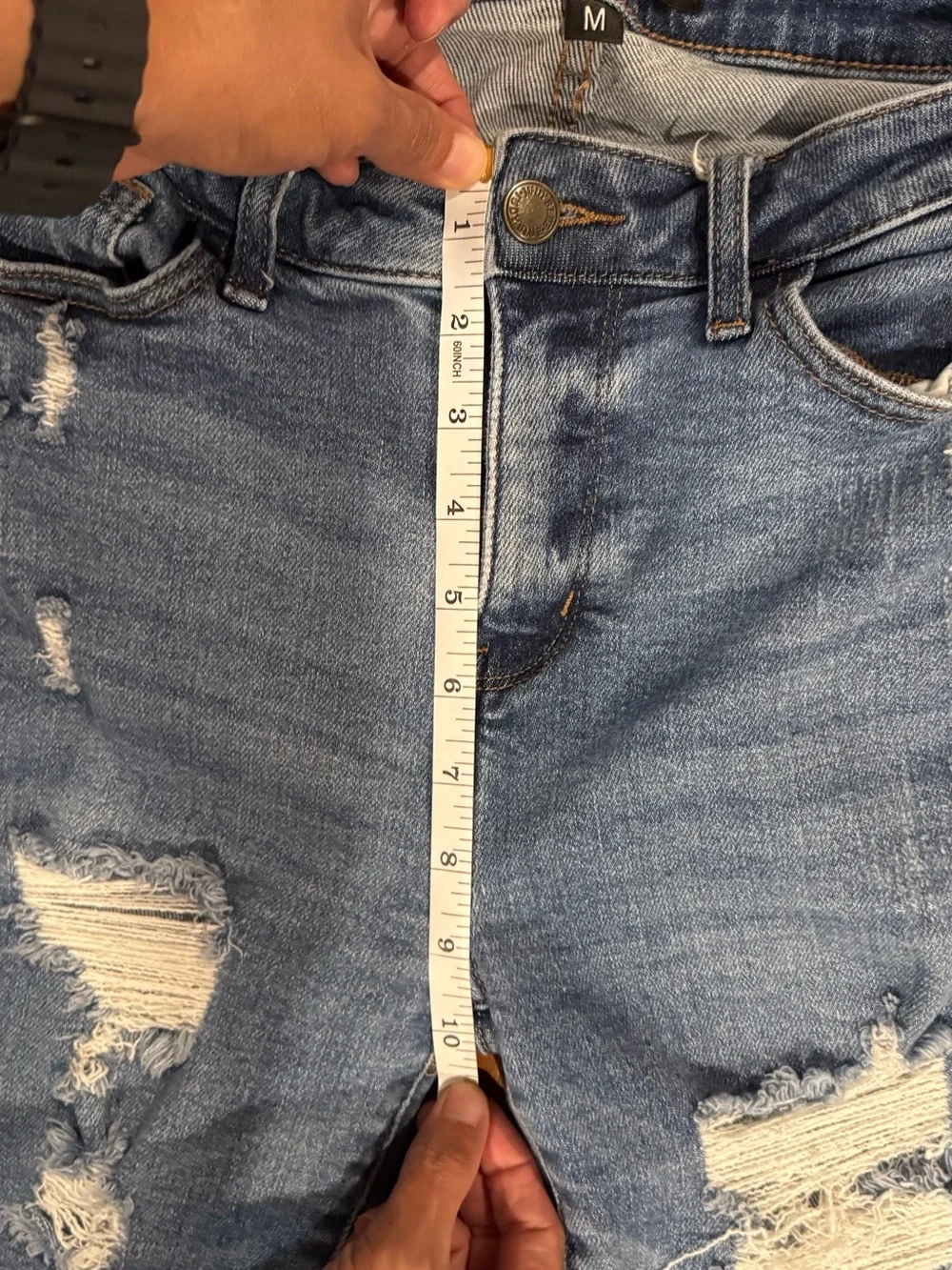 Judy Blue Distressed Denim Bermuda Shorts